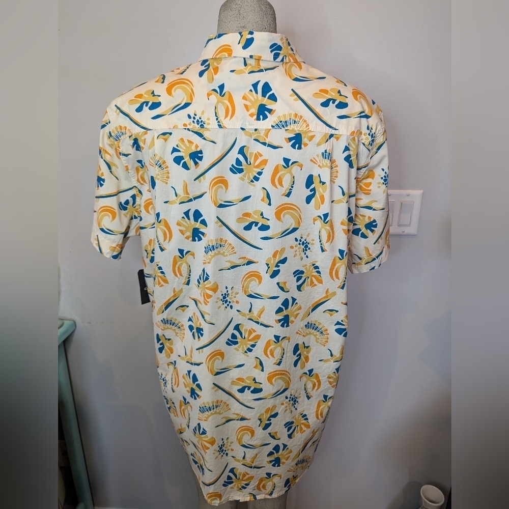 New O'Neill Cotton Shirt Oasis Tropical Short Sleeve Modern Fit  Sz XL or XXL - Picture 10 of 14